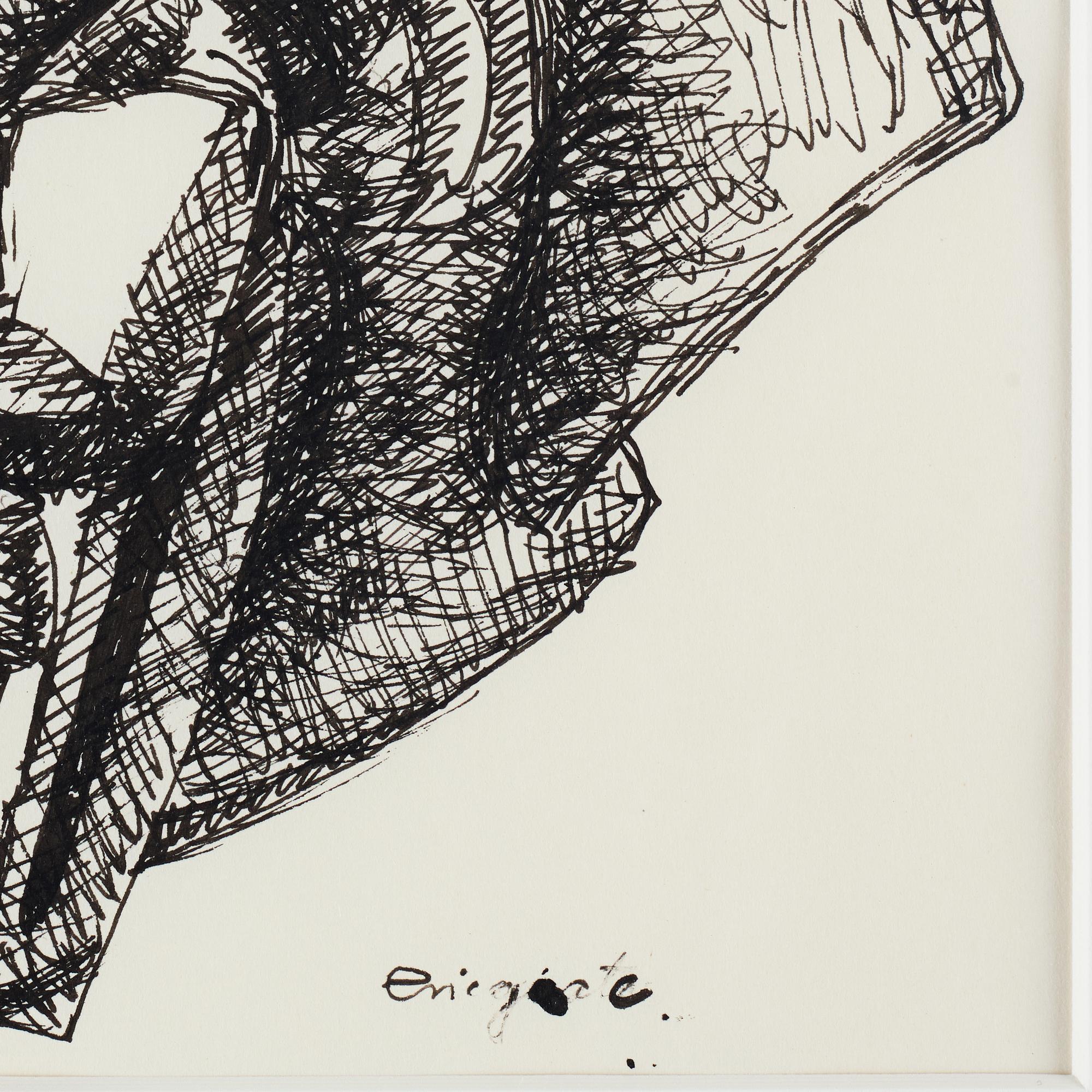 Eric Grate, ink, signed Eric Grate.