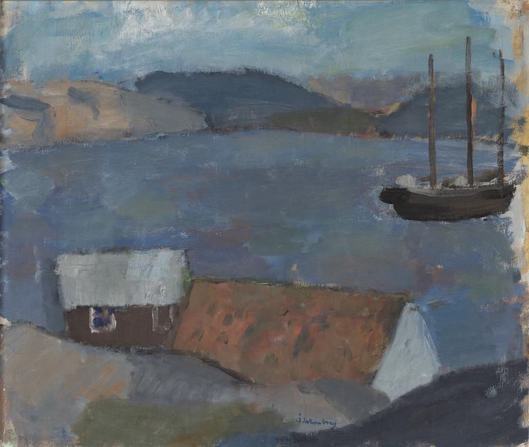 Åke Winnberg, oil on canvas. signed.