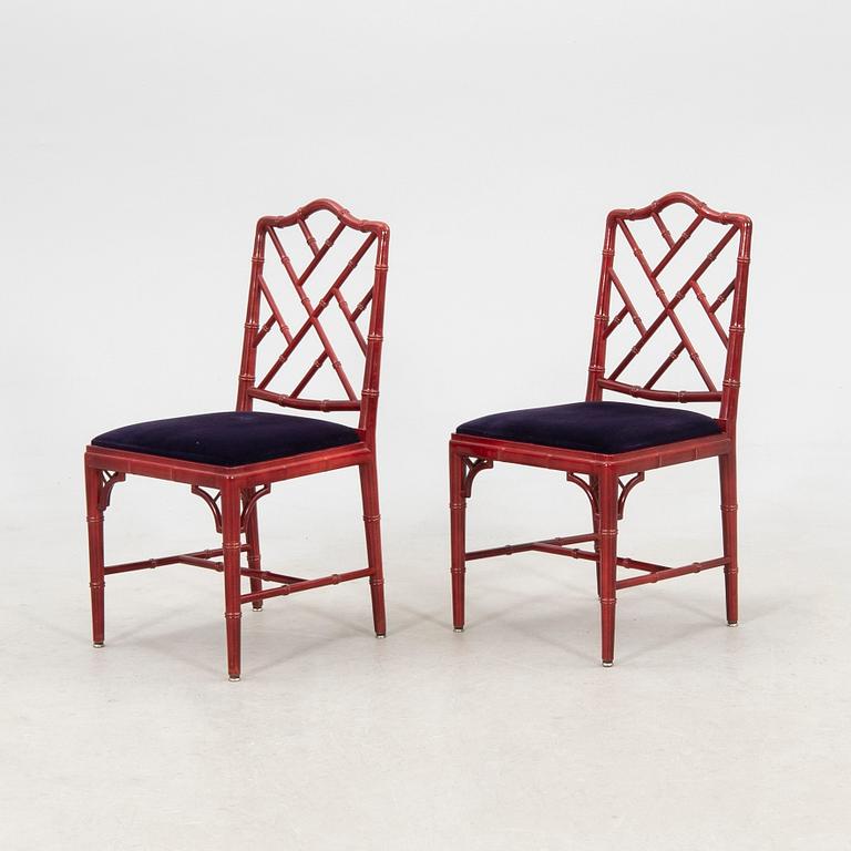 A seven-piece dining suite by Miranda of Sweden, second half of the 20th century.