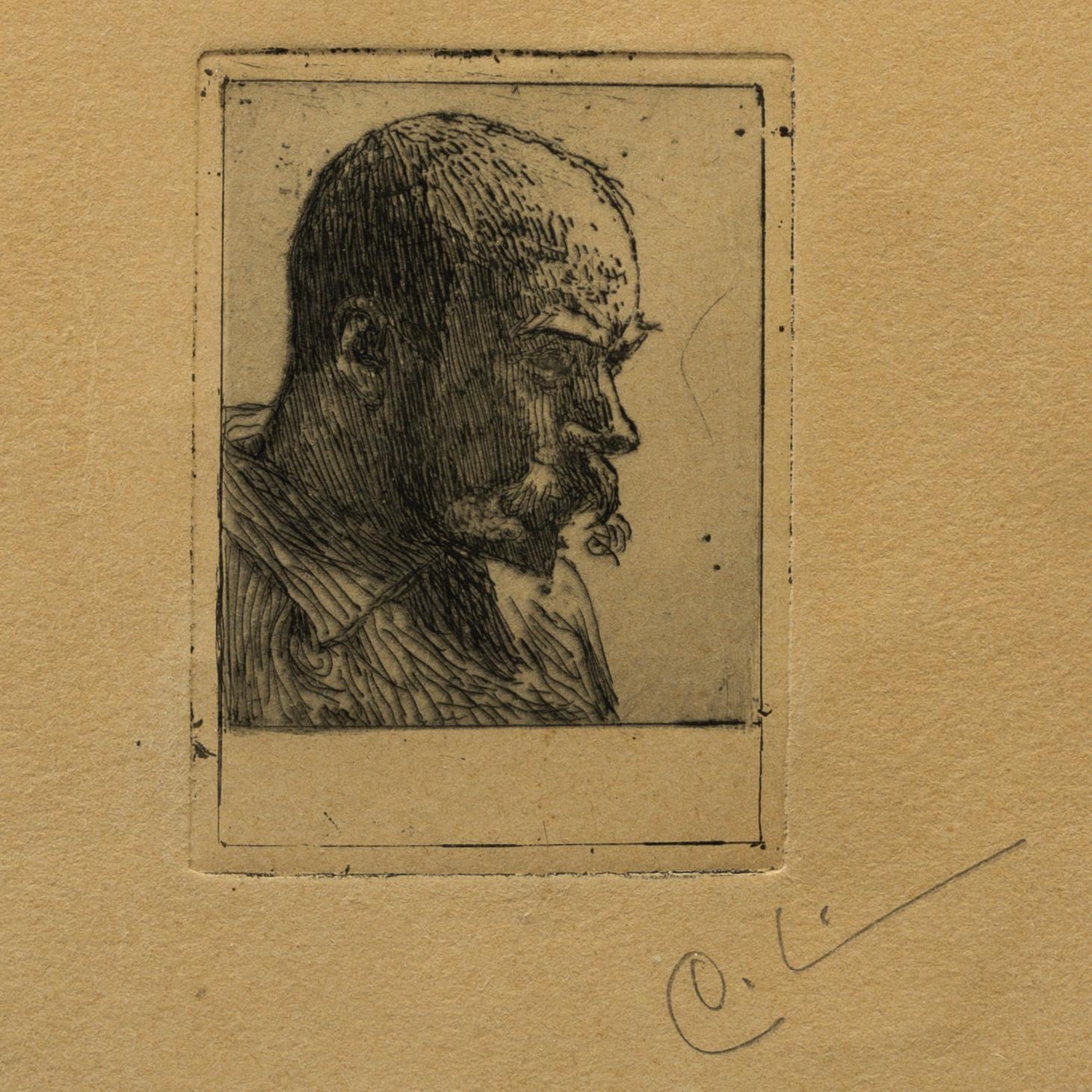 CARL LARSSON, etsning, 1896, signerad.
