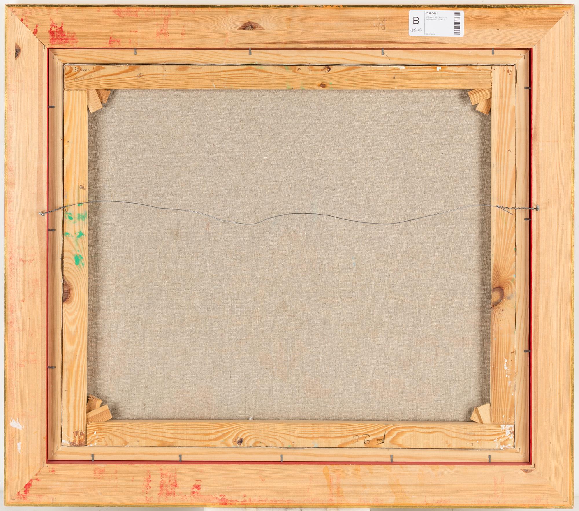 UNO VALLMAN, olja på duk, signerad Uno Vallman.