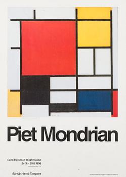 JULISTE, "Piet Mondrian Sara Hildénin taidemuseo 24.3.-30.6.1996".