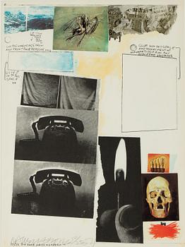 Robert Rauschenberg, "Poster for peace Rauschenberg 70".