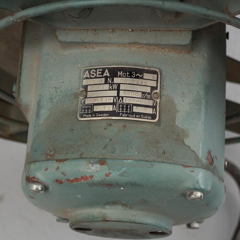 INDUSTRIFLÄKT, ASEA, 1900-talets andra hälft.