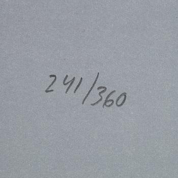 Yrjö Edelmann, färglitografi, 1997, signerad 241/360.