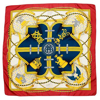 800. HERMÈS, a silk scarf, "Grand Tenu".