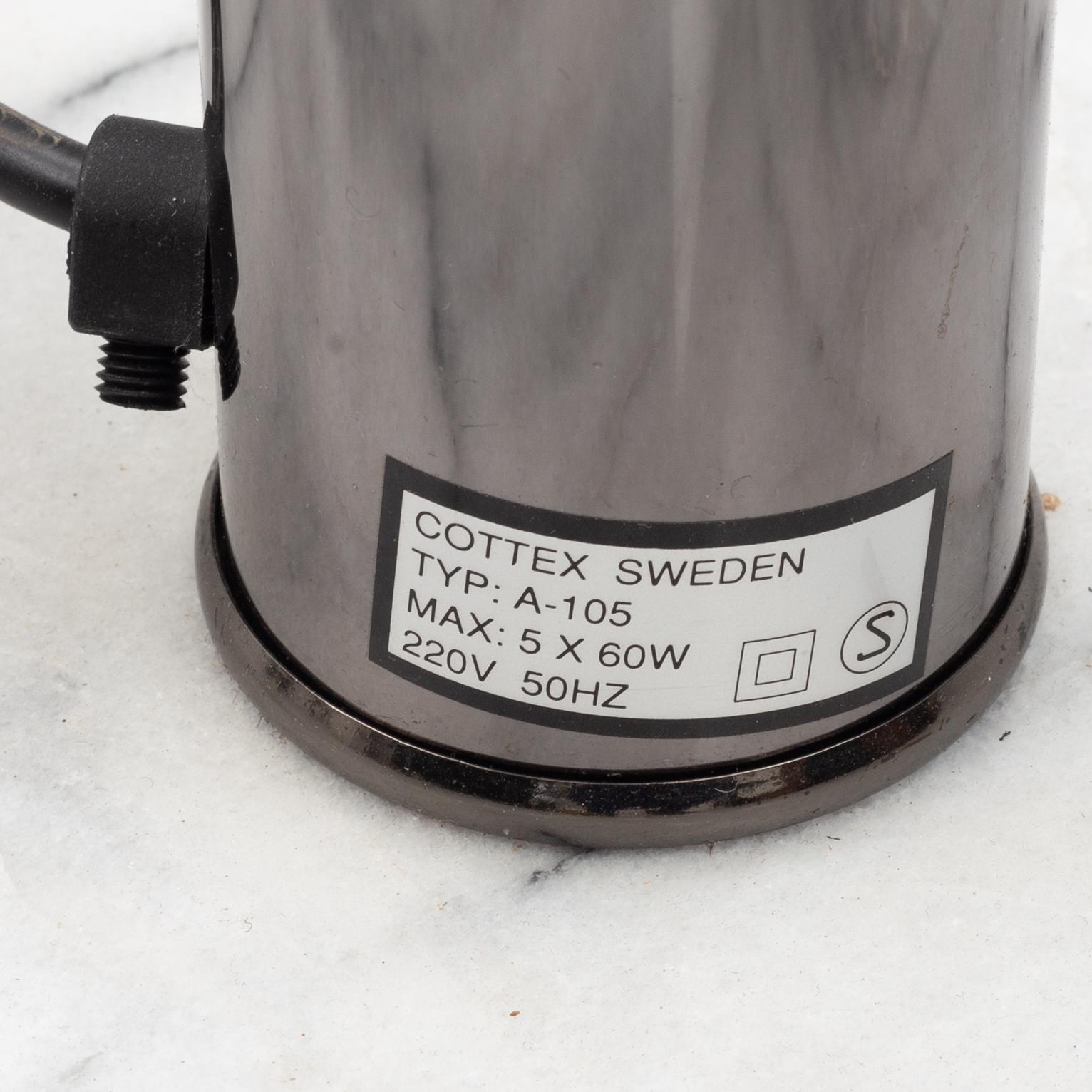 Golvlampa, 5-ljuspunkter, Cottex, 1980-tal.