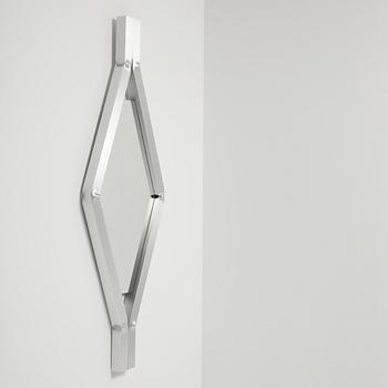 David Taylor, a unique wall mirror, "Aluminium Mirror", Studio Mellösaverken, Sweden, 2024.