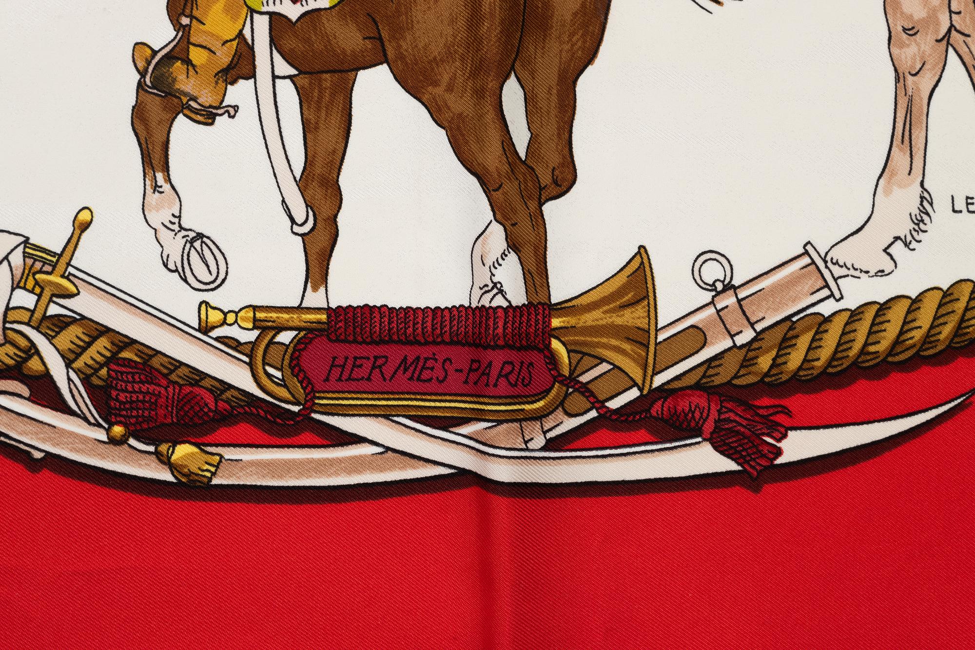 Hermès, scarf, "Marine et Cavalerie".