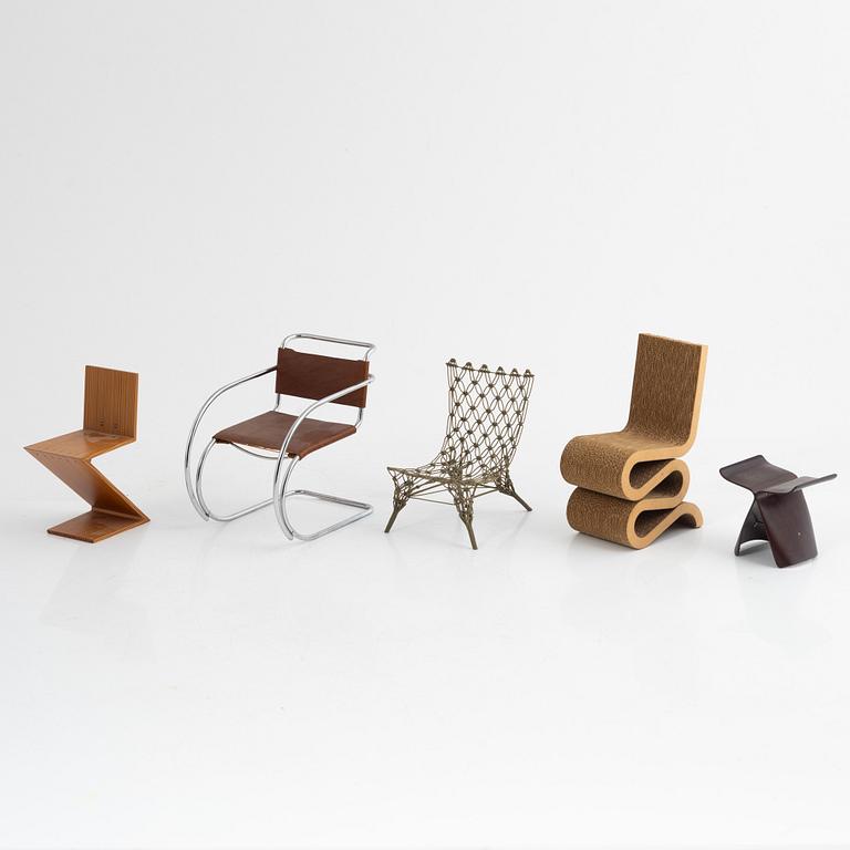 Miniatyrer, 5 st, Vitra Design Museum.