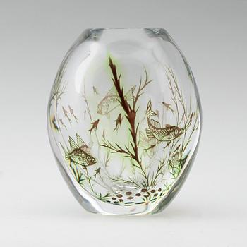 VAS, glas, Fiskgraal, Edward Hald, Orrefors.
