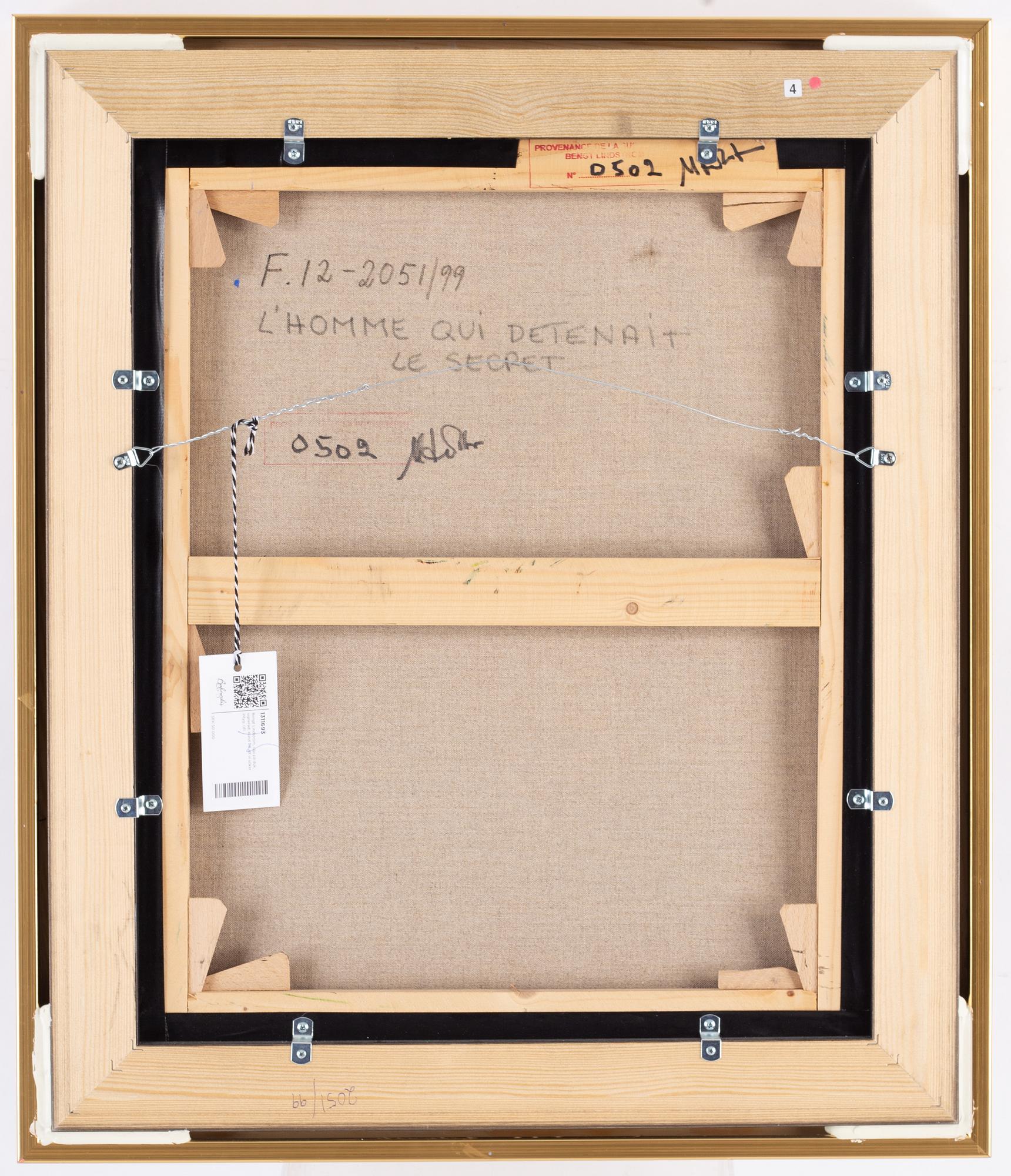 Bengt Lindström, oil on canvas, signed.