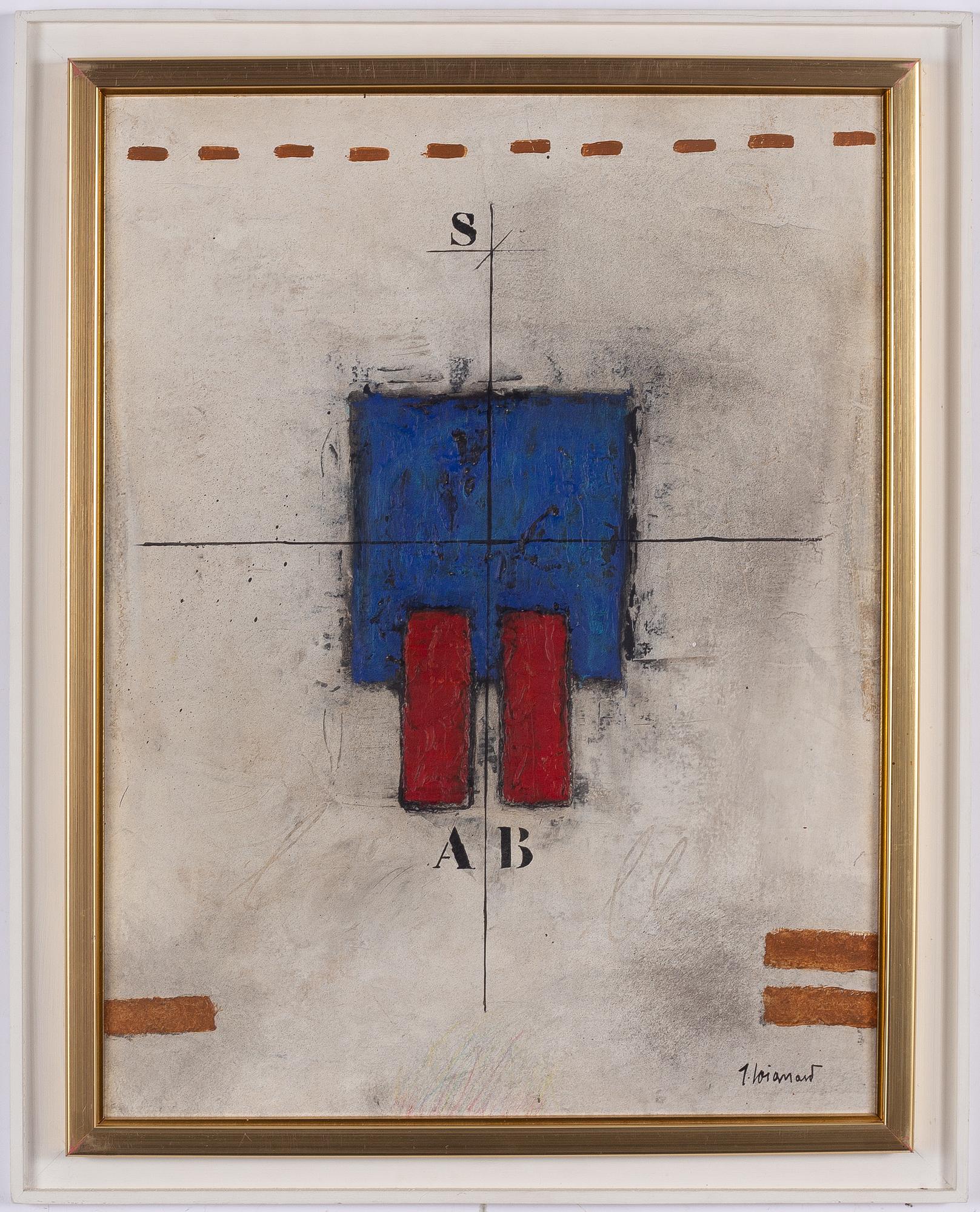 James Coignard, Composition with blue square.