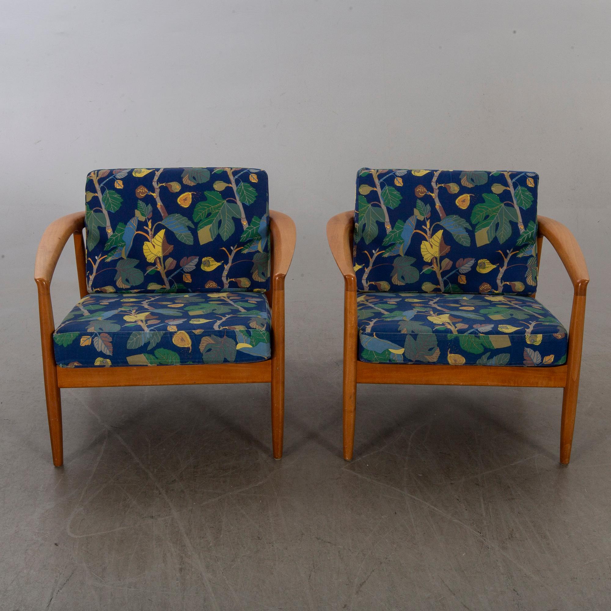 A pair of 'Carmel/5-158' easy chairs by FOLKE OHLSSON.