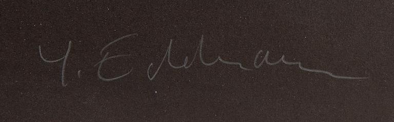 Yrjö Edelmann, a signed color lithograph.
