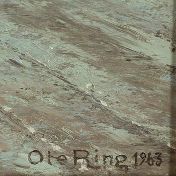 Ole Ring, oil on canvas, signed Ole Ring and dated 1963.