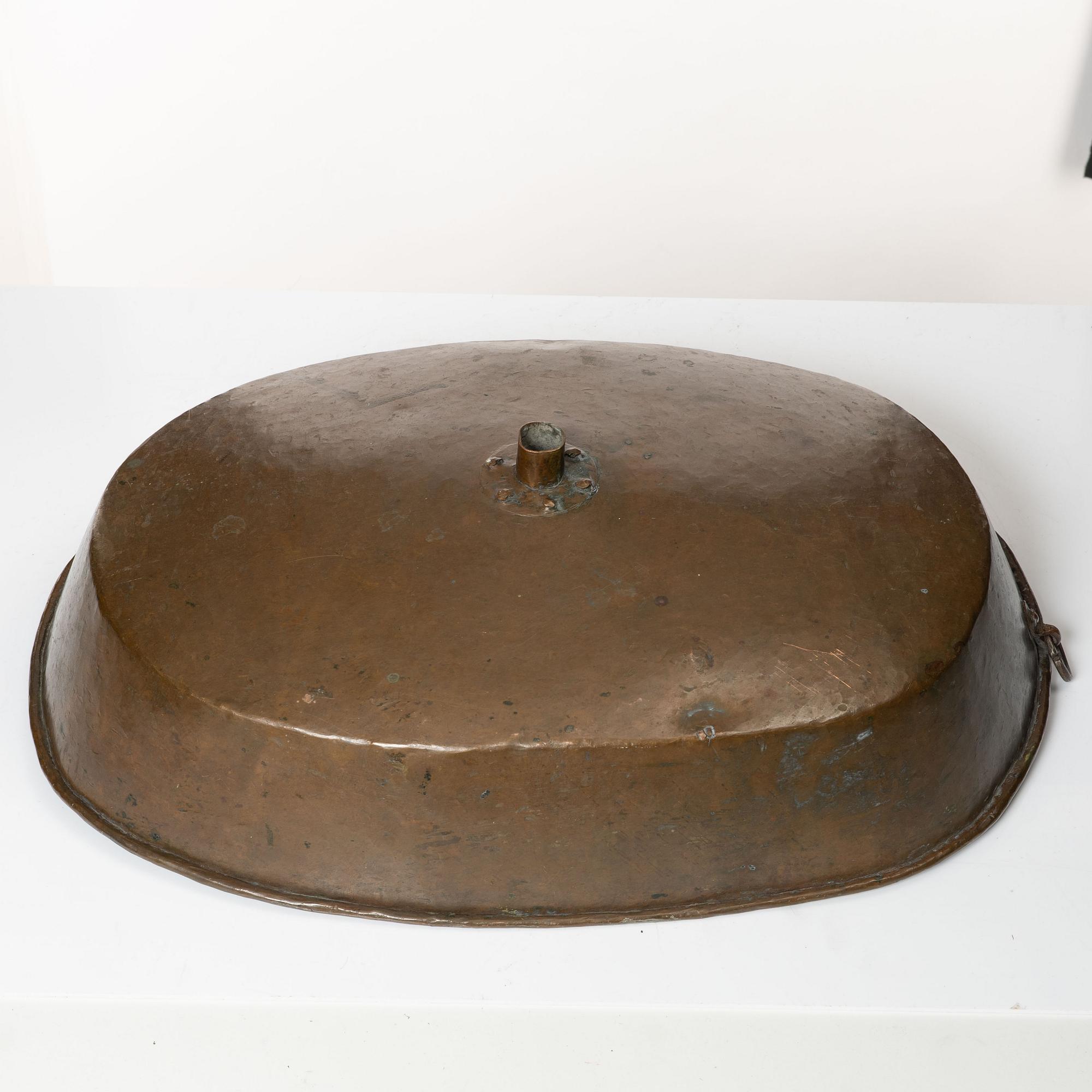 A Swedish copper funnel, 18th / early 19th century.
