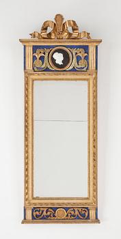 SPEGEL, gustaviansk, Olof Christian Lindmark Stockholm, omkring 1800.
