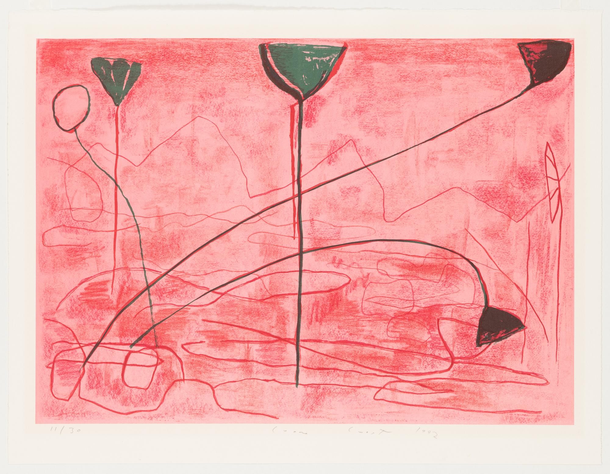 Leena Luostarinen, lithograph, signed and dated 1992, numbered 11/30.