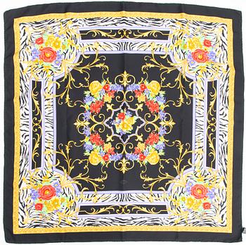 A Versace silk scarf.
