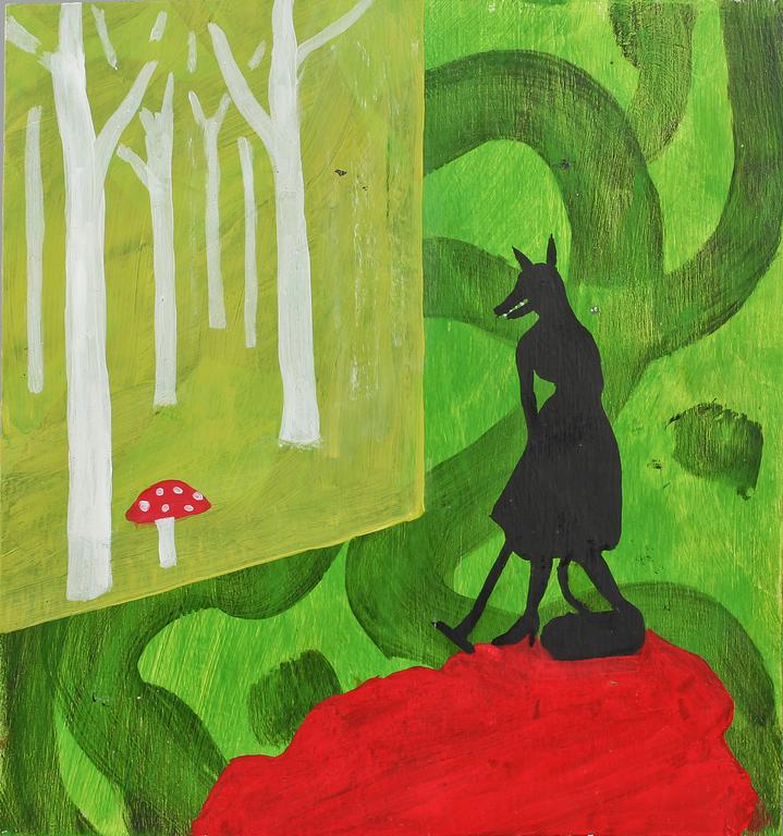 GITTAN JÖNSSON, olja på pannå, signerad och daterad -07.