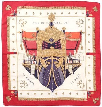 Hermès · SCARF, "Vue du Carosse de la Galère la Réale", Hermès.