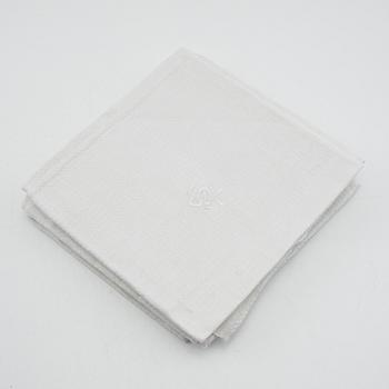 Napkins a total of 73 pcs damask various patterns first half of the 20th century.
