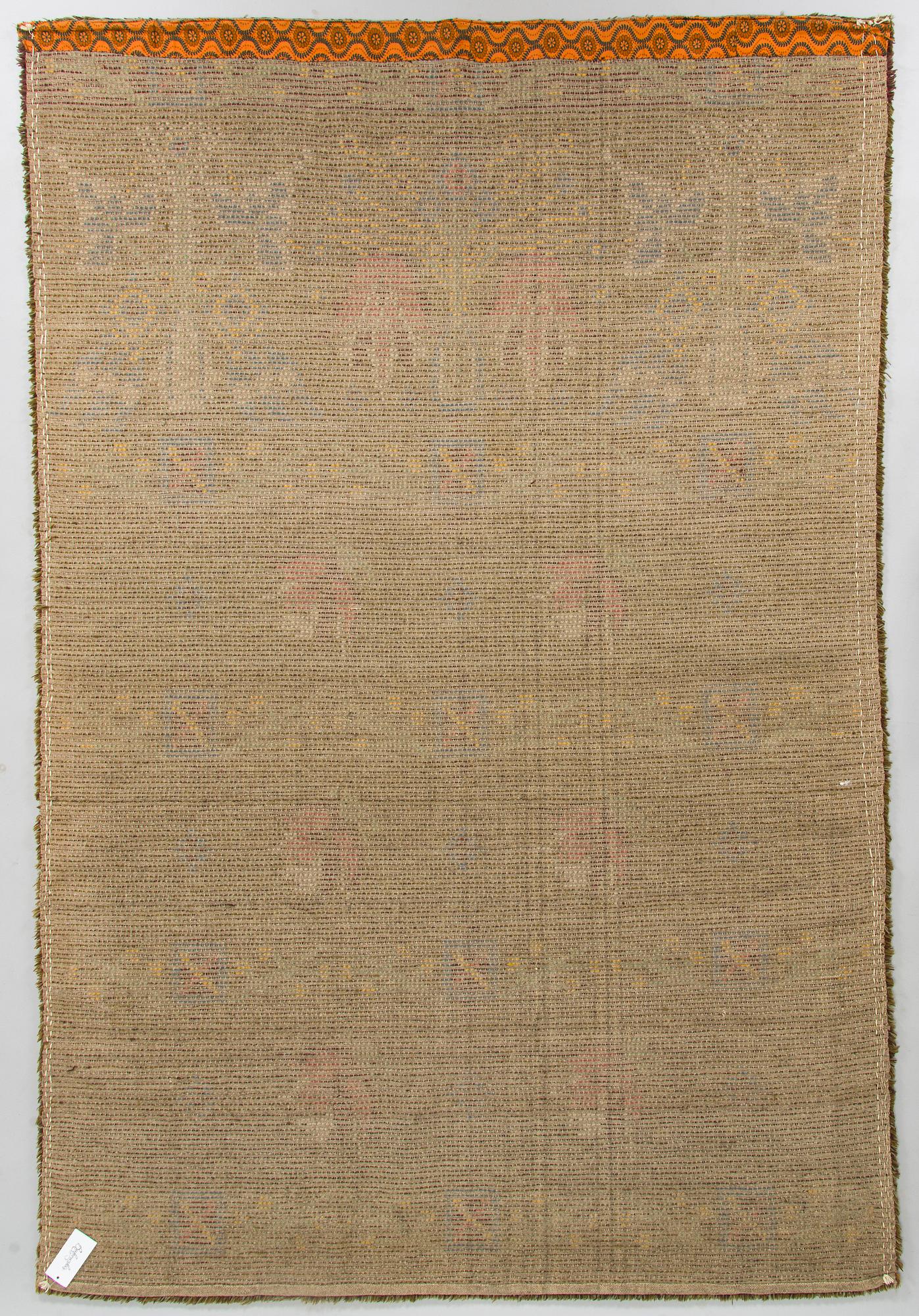 Bench rug, early 20th century. Circa 245 x1 60 cm.