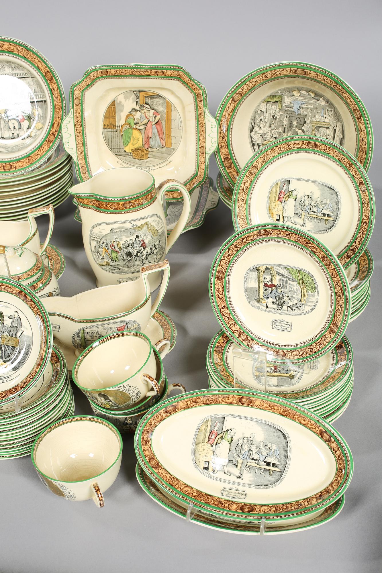 SERVISDELAR, 83 st, flintgods, Adams, England, 1900-tal.