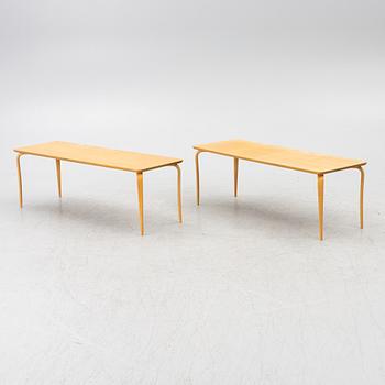 Bruno Mathsson, two 'Annika' tables, Bruno Mathsson International, Värnamo, Sweden.