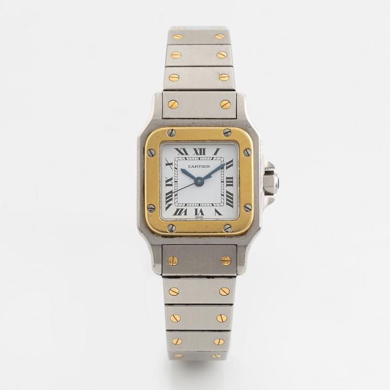 Cartier, Santos Carrée, wristwatch, 23,5 x 23,5 (34,5) mm.