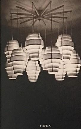 HANS-AGNE JAKOBSSON, a 'Festivus' chandelier, model 'T478/A', for AB Ellysett, Markaryd, Sweden 1960's.