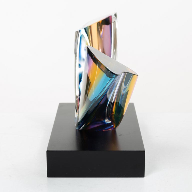 Göran Wärff, skulptur, "Fenomen Prisma", Kosta Boda.