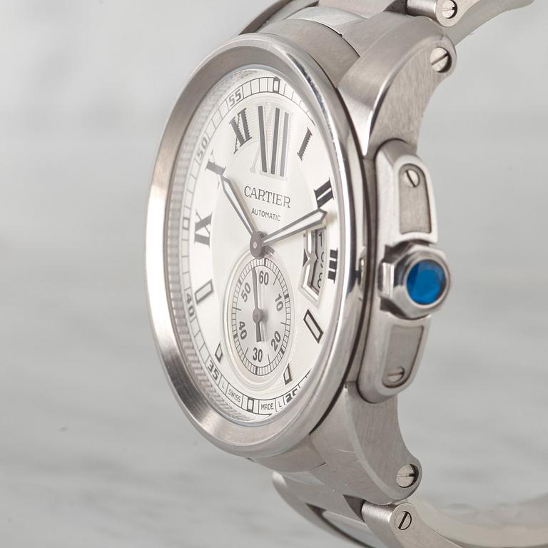 CARTIER, Calibre de Cartier, armbandsur, 42 mm,