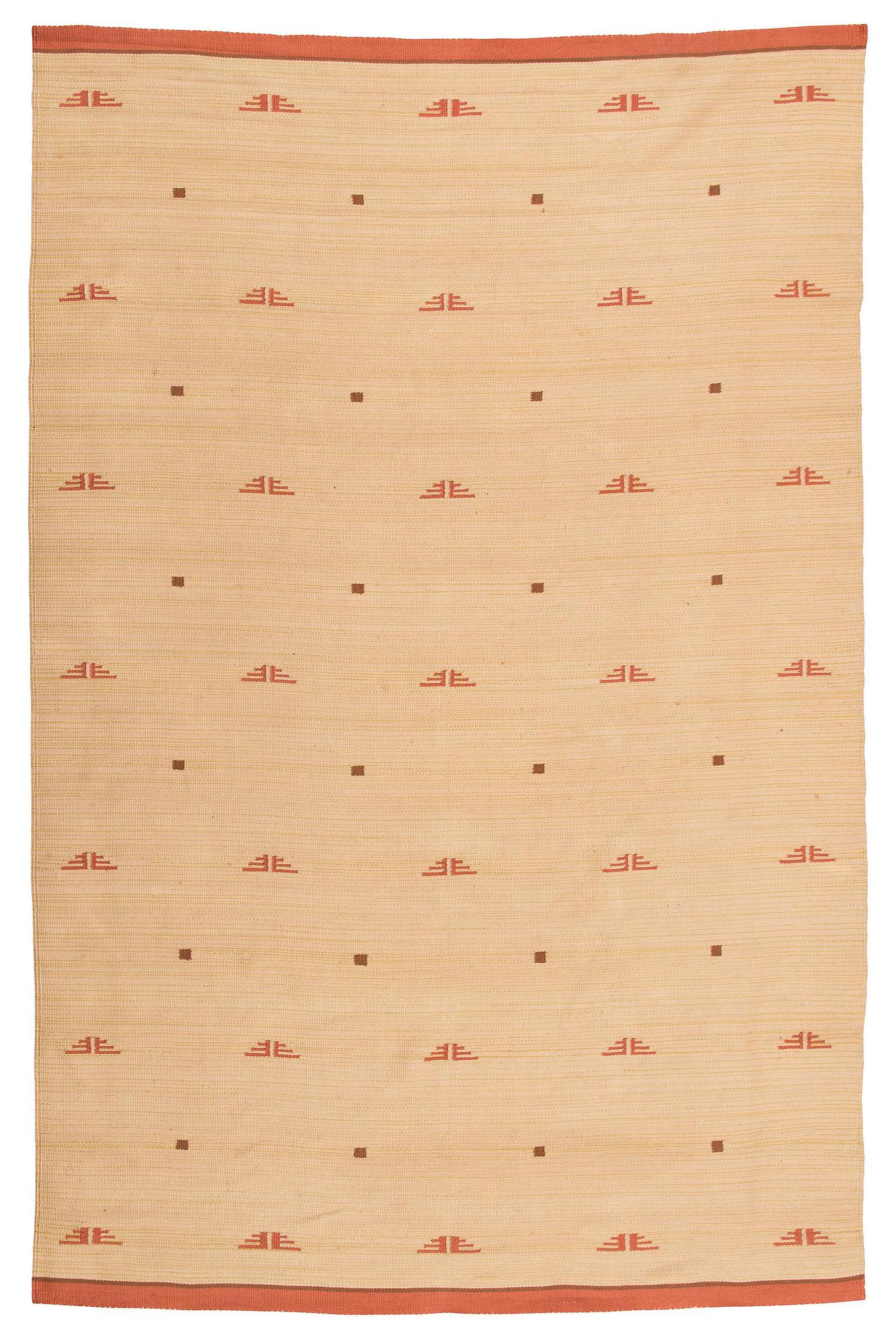 Hårgarnsmatta, Aaltonens Mattväveri, Kiikka, Finland. 360 x 240 cm.