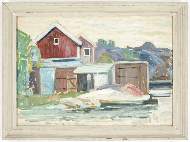 JOHN JON-AND, olja på pannå, sign o dat -38.