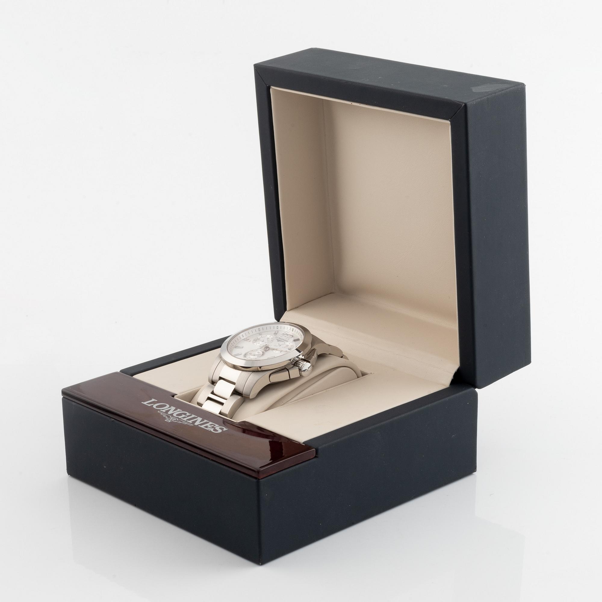 Longines, Conquest, armbandsur, kronograf, 41 mm.