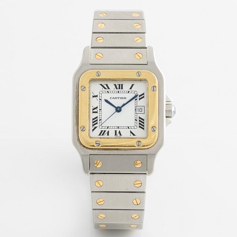 Cartier, Santos, wristwatch, 29 x 29 (41) mm.