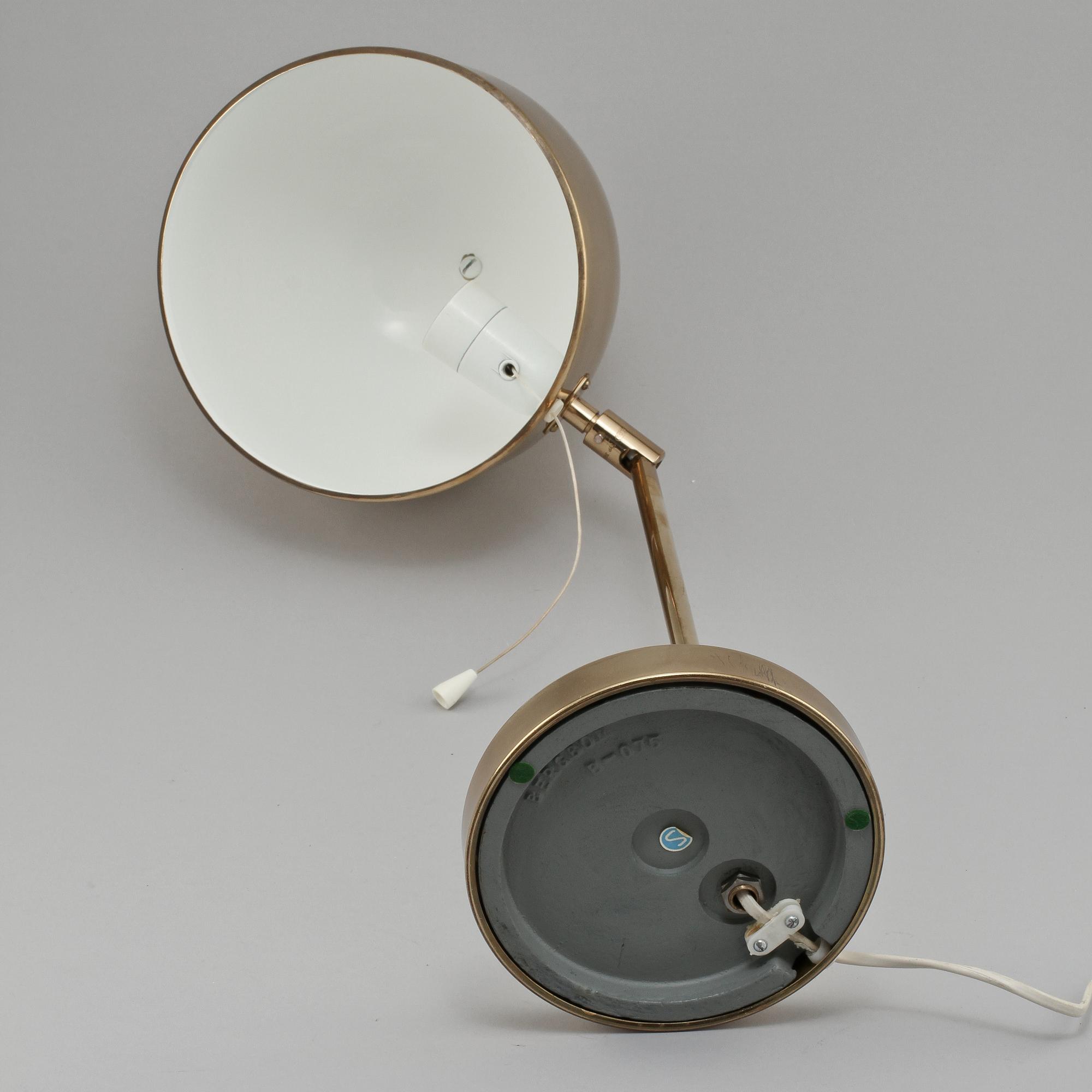 BORDSLAMPA, "B-075", Bergbom, 1900-talets andra hälft.