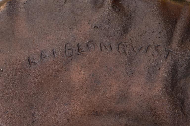 SKÅLFAT, brons, signerat i godset Kai Blomqvist.