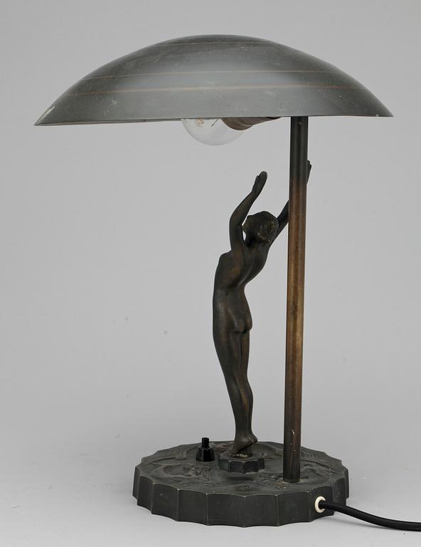 BORDSLAMPA, art déco, 1920-tal.