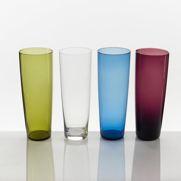 Tapio Wirkkala, mehulaseja, 11 kpl, malli 2204, Iittala. Tuotannossa 1956-1969.