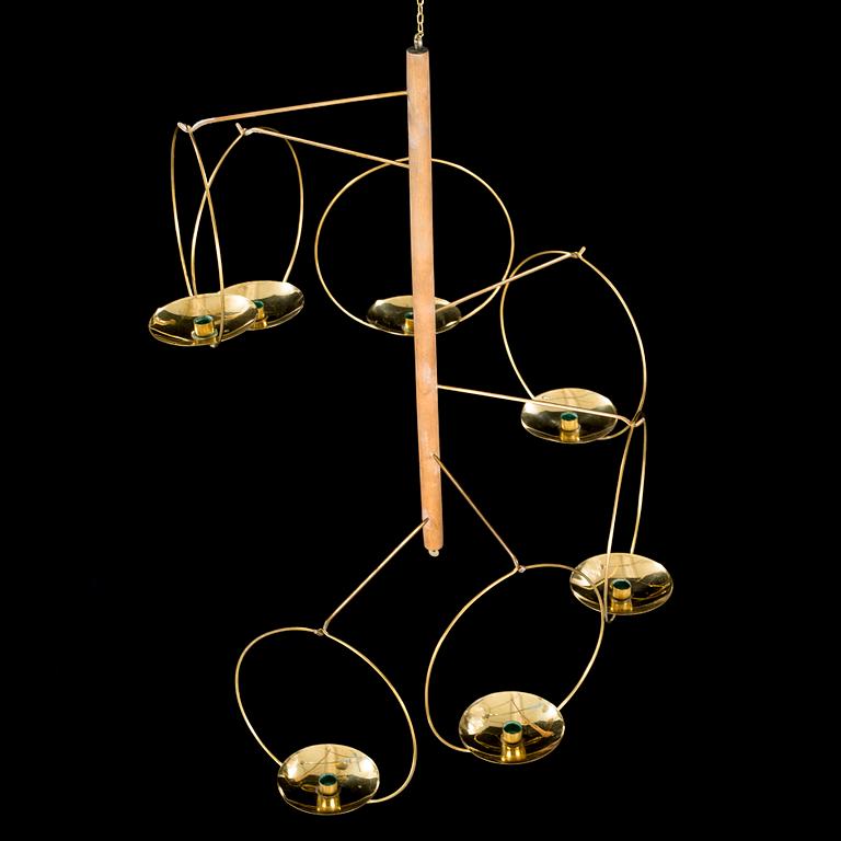 A 1960s "Mobile-Tulitus" chandelier by KAIJA AARIKKA & TIMO SARPANEVA, Finland.