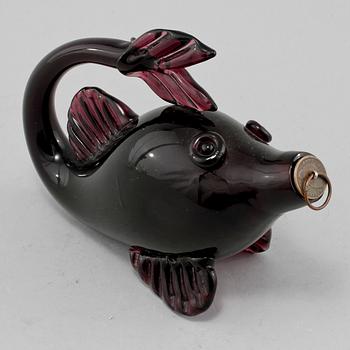 KARAFFER, 3 st, glas, 1900-tal.