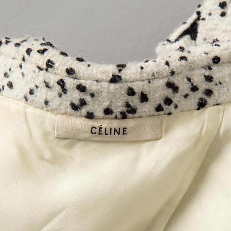 A wool jacket by Céline.