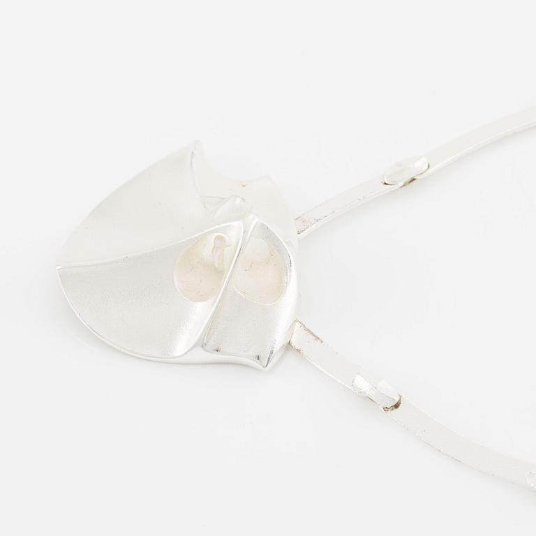 Björn Weckström, necklace/brooch, "Labyrinth", sterling silver, Lapponia 1991.
