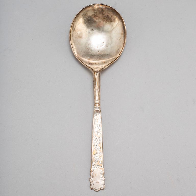 Sked, silver, Herman Brouer (v Trondheim 1686-1703).