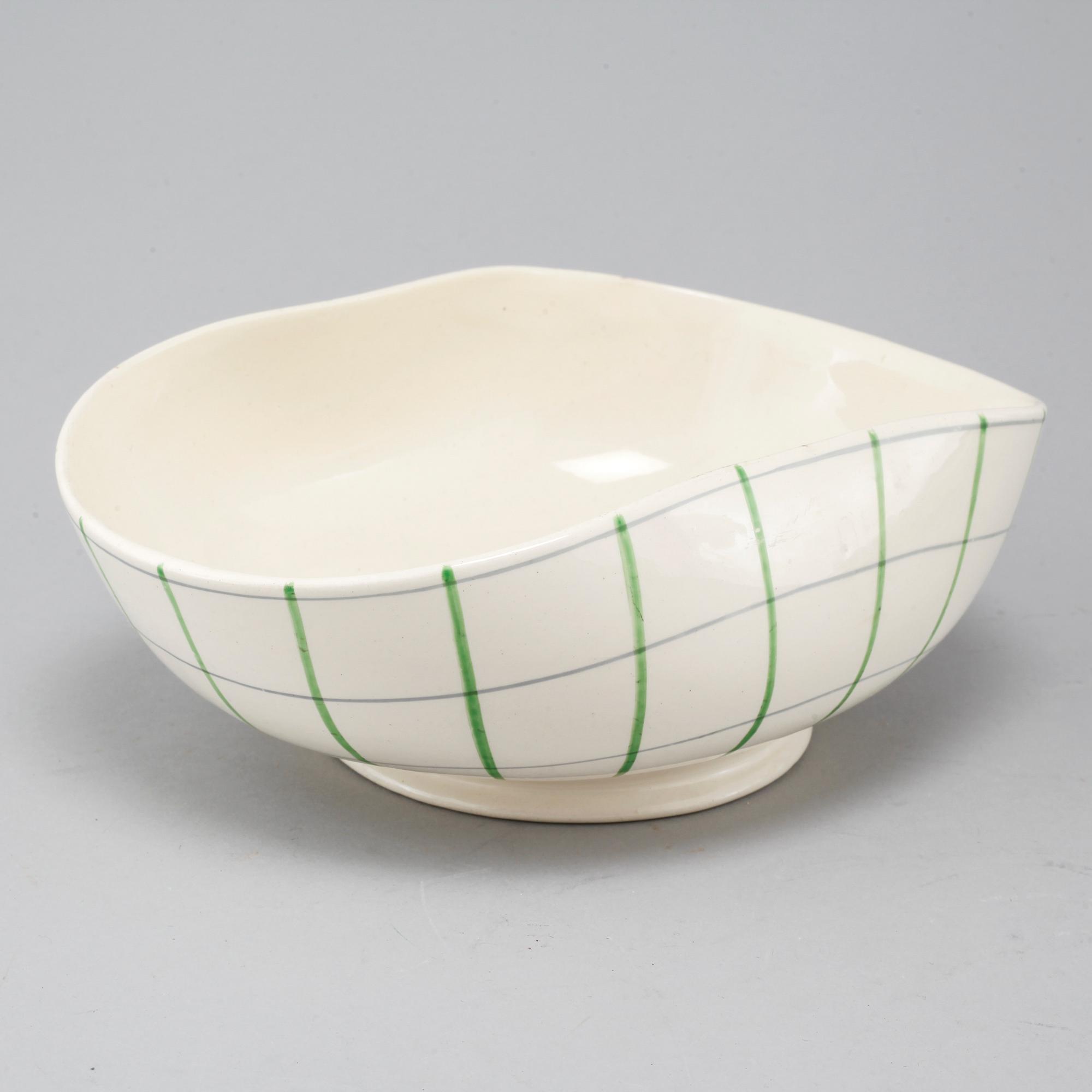 An earthenware tableware set of 62 pcs, 'Spaljé', designed by Wilhelm Kåge for Gustavsberg, around mid 20th century.