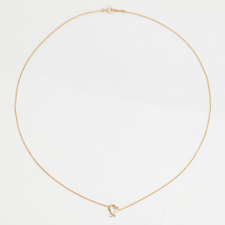 Tiffany & Co, Paloma Picasso, kaulakoru, "Loving Heart", 18K kultaa.