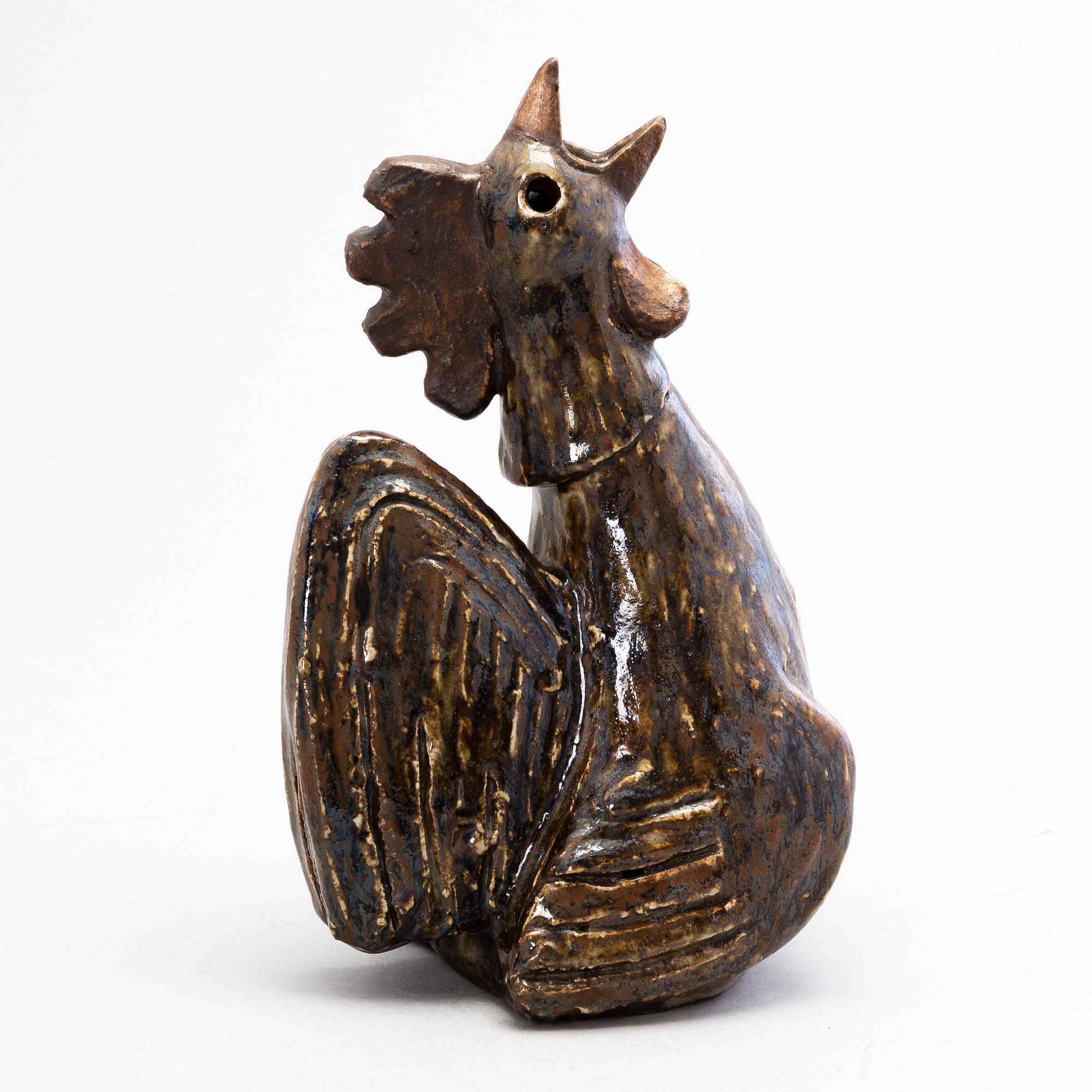 SAKARI VAPAAVUORI, a stoneware sculpture signed VSV Arabia.